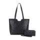 Jessie &amp; James Cassidy Concealed Carry Tote Bag w/Tooling, Matching Wallet, Black, SMC60223S BK/BK