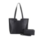 Jessie &amp; James Cassidy Concealed Carry Tote Bag w/Tooling, Matching Wallet, Black, SMC60223S BK/BK