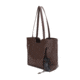 Jessie &amp; James Cassidy Concealed Carry Tote Bag w/Tooling, Matching Wallet, Coffee, SMC60223S CF/CF