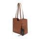 Jessie &amp; James Cassidy Concealed Carry Tote Bag w/Tooling, Matching Wallet, Lt Brown, SMC60223S LBR/BR