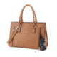 Jessie &amp; James Dina Concealed Carry Lock and Key Satchel CCW Handbag, Tan, AMC23303L TN