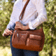 Jessie &amp; James Elle Concealed Carry Hobo Handbag CCW Handbag, Tan, AMC5803L TN