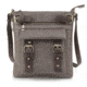 Jessie &amp; James Hannah Concealed Carry Lock and Key Crossbody CCW Handbag, Stone, AMC8535L ST/CF