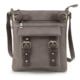 Jessie &amp; James Hannah Concealed Carry Lock and Key Crossbody CCW Handbag, Stone, AMC8535L ST/CF