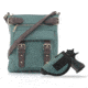 Jessie &amp; James Hannah Concealed Carry Lock and Key Crossbody CCW Handbag, Turquoise, AMC8535L TQ/CF