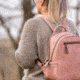 Jessie &amp; James Madison Concealed Carry Backpack Purse CCW Handbag, Mauve, SMC31313 MV
