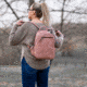 Jessie &amp; James Madison Concealed Carry Backpack Purse CCW Handbag, Mauve, SMC31313 MV