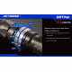JETBeam RRT0SE LED Flashlight,Gray,730 Lumens JETBEAM-RRT-0SE-XML2