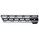 JL Billet Angle Cut M-Lok Handguard, Low Profile, AR10, .308, 10.6 inch, Black JLB-MLA-308-10L-A
