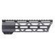 JL Billet Angled M-Lok Free-Float Handguard, 8 inch, Black, JLB-MLA-8-A