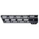 JL Billet Angled M-Lok Free-Float Handguard, 9 inch, Black, JLB-MLA-9-A