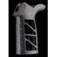JL Billet AR Raw Aluminum Grip Slash Cut, Skeletonized, Black JLB-AR-GRIP-A