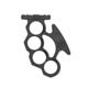 JL Billet Forward Fist Grip, M-Lok, Black, JLB-MLOK-FF-B