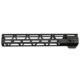 JL Billet Straight Cut AR-10 M-Lok Handguard, Low Profile, .308, 12.8 inch, Black, JLB-MLS-308-12L-A