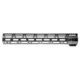 JL Billet Straight Cut M-Lok Handguard, Low Profile, AR10, .308, 15 inch, Black JLB-MLS-308-15L-A