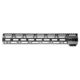 JL Billet Straight Cut AR-10 M-Lok Handguard, 15 inch, Black, JLB-MLS-308-15L-A
