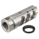 JL Billet V.P.R. Muzzle Brake, 9mm, Raw Stainless Steel, JLB-9MM-VPR-R