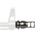 JMac Customs 2C 14-1LH Face Muzzle Brake with Keymount - KeyMicro, Black Nitride, Black, RRD-2C-14F-KM