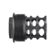 JMac Customs 360 1/2-28 X12 Muzzle Brake with Alpha Suppressor Mount, Black Nitride, Black, RRD-360-28S-X12