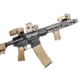 JMac Customs 360 1/2-28 X37 Muzzle Brake with Bravo Suppressor Mount and Blast Shield, Black Nitride, RRD-360-28S-X37+BDS-37