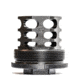 JMac Customs 360 1/2-28 X37 Muzzle Brake with Bravo Suppressor Mount and Blast Shield, Black Nitride, RRD-360-28S-X37+BDS-37