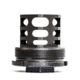 JMac Customs 360 1/2-28 X37 Muzzle Brake with Bravo Suppressor Mount and Blast Shield, Black Nitride, RRD-360-28S-X37+BDS-37