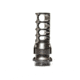 JMac Customs 4C AUG 13x1LH 4-Port Muzzle Brake with KeyMount, Black Nitride, Black, RRD-4C-13LS-KM