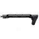 JMac Customs SS-8R Stock 4.5mm Folding Aks w/Rubber Butt Pad, Black, SS-8RP+SM-4.5