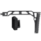 JMac Customs SS-8R Skeleton Stock for 4.5mm Folding AKs, 8in, Black, SS-8RP+SM-4.5