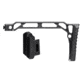 JMac Customs SS-9RP Stock 5.5mm Folding Aks w/Rubber Butt Pad, Black, SS-9RP+5.5