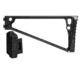 JMac Customs TS-9P Stock 4.5mm Folding Aks w/Rubber Butt Pad, Black, TS-9P+SM-4.5