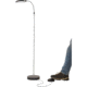 JOBAR Battery Operated LED Cordless Anywhere Floor Lamp with Foot Control, Black JB7243SIL