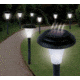 JOBAR Ideaworks Solar-Powered LED Accent Light Set Of 8, Black JB5629