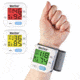 JOBAR WrisTech Blood Pressure Monitor with Adjustable Wrist Cuff Color Changing LCD Monitor, White JB7608