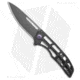John Gray Custom Folding Knife, 4.00in, Premium Blade Steel, Drop Point Blade, Carbon Fiber, Titanium, Black/Gray/Purple Handle, Black/Gray/Purple/Black, 8.625 inch, BHQ-221534