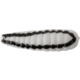 Johnson Jig,Nickel Blade, 1in, 1/32oz, 4 Pack, White/Black Stripe, 1119433