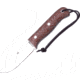 Joker Knives Bushcraft Survival Fixed Blade Knife, 8.75in Overall, 4in Satin 1.4116 SS Drop Point, Brown Canvas Micarta Handle, Brown Leather Belt Sheath, Brown, CM112