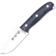 Joker Knives Bushcraft Survival Fixed Blade Knife, 9in Overall, 4in Satin 1.4116 SS Drop Point, Black Canvas Micarta Handle, Comes w/2 Meters Of 550 Paracord, Black Leather Belt Sheath, Black, CM116