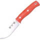Joker Knives Bushcraft Survival Fixed Blade Knife, 9in Overall, 4in Satin 1.4116 SS Drop Point, Orange Canvas Micarta Handle, Comes w/2 Meters Of 550 Paracord, Black Leather Belt Sheath, Orange, CN111