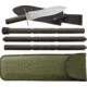 Joker Knives Jabali Fixed Blade/Lance Knife, 9.75 satin finish double edge 1.4116 stainless bl, OD green aluminum handle, CL110