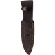Joker Knives Montes II Outdoor Fixed Blade Knife, 8.5in Overall, 4in Satin 1.4116 Blade, Walnut Handle, Leather Sheath, CN59