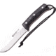 Joker Knives Nomad Fixed Blade Knife, 5 satin finish Bohler N695 stainless blade, Black canvas micarta handle, CM125