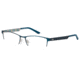 Morgan 203125 Bifocal Prescription Eyeglasses - Blue Frame and Clear Lens 203125-433BI