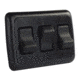 JR Products On/Off Switch With Bezel - Triple Switch, Black, 12245