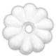JR Products Plastic Rosette, White, Pack of 14, 20455