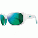 Julbo Bora Bora Single Vision Prescription Sunglasses, White / Turquoise Frame, Spectron 3 Cf W/ Green Flash Lens-J4391111SV