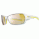 Julbo Dirt 2.0 Sunglasses, Shiny White/ Yellow Frame w/Zebra Lt Hard Lenses 4743111