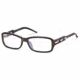 Just Cavalli JC0383 Eyeglass Frames - Shiny Dark Brown Frame Color