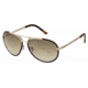 Just Cavalli JC410S Sunglasses - Shiny Rose Gold Frame Color, Gradient Brown Lens Color