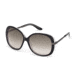 Just Cavalli JC418S Sunglasses - Black/Crystal Frame Color, Gradient Smoke Lens Color